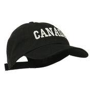 Canada Embroidered Low Profile Pet Spun Washed Cap