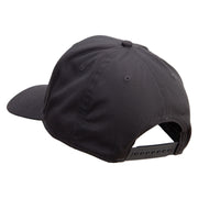 Gobble Till You Wobble with Turkey Embroidered Solid Cotton Twill Pro Style Cap - Charcoal OSFM