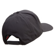 Gobble Till You Wobble with Turkey Embroidered Solid Cotton Twill Pro Style Cap - Charcoal OSFM