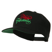 Merry Christmas Embroidered Snapback Cap