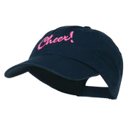 Cheer Embroidered Pet Spun Washed Cap