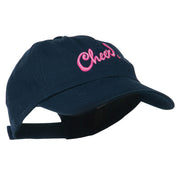 Cheer Embroidered Pet Spun Washed Cap