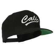 Cali Embroidered Flat Bill Cap