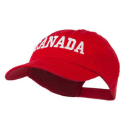 Canada Embroidered Low Profile Pet Spun Washed Cap