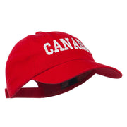 Canada Embroidered Low Profile Pet Spun Washed Cap