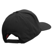 Gobble Till You Wobble with Turkey Embroidered Solid Cotton Twill Pro Style Cap - Black OSFM