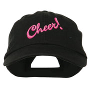 Cheer Embroidered Pet Spun Washed Cap