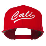 Cali Embroidered Flat Bill Cap