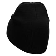 Military Helmet Embroidered 8 inch Acrylic Short Blank Beanie