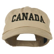 Canada Embroidered Low Profile Pet Spun Washed Cap