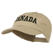 Canada Embroidered Low Profile Pet Spun Washed Cap