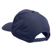 Gobble Till You Wobble with Turkey Embroidered Solid Cotton Twill Pro Style Cap - Navy OSFM