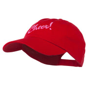 Cheer Embroidered Pet Spun Washed Cap