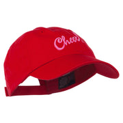 Cheer Embroidered Pet Spun Washed Cap