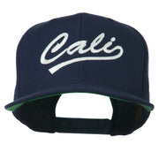 Cali Embroidered Flat Bill Cap