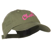 Cheer Embroidered Pet Spun Washed Cap