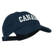 Canada Embroidered Low Profile Pet Spun Washed Cap