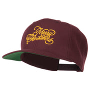 Merry Christmas Embroidered Snapback Cap