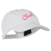 Cheer Embroidered Pet Spun Washed Cap