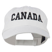 Canada Embroidered Low Profile Pet Spun Washed Cap