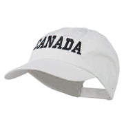 Canada Embroidered Low Profile Pet Spun Washed Cap