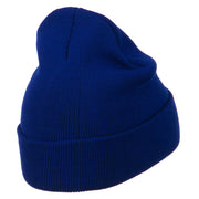 Captain Embroidered Cuff Long Beanie