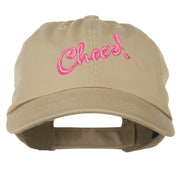 Cheer Embroidered Pet Spun Washed Cap