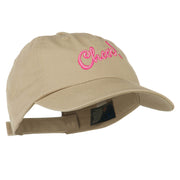 Cheer Embroidered Pet Spun Washed Cap