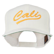 Cali Embroidered Flat Bill Cap