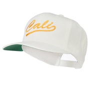 Cali Embroidered Flat Bill Cap