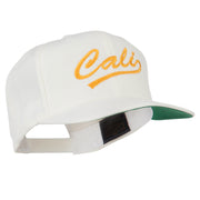 Cali Embroidered Flat Bill Cap