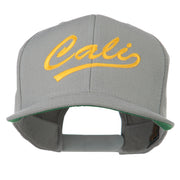 Cali Embroidered Flat Bill Cap