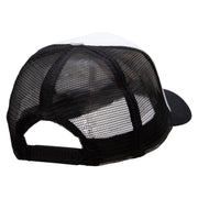 60's Multi-Colored Butterfly Patched Cotton Trucker Cap - Black OSFM