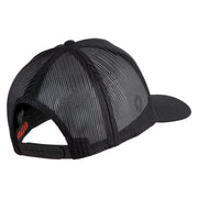 USS Cape Cod AD 43 Patched Solid Cotton Twill 5 panel Mesh Back Cap - Black OSFM