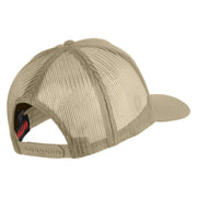 USS Cape Cod AD 43 Patched Solid Cotton Twill 5 panel Mesh Back Cap - Khaki OSFM