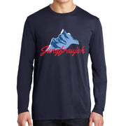 Switzerland Jungfraujoch Logo Graphic Design Men's Big Size Long Sleeve Competitor Cotton Touch T-Shirt - True-Navy XS