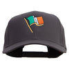 St. Patrick Day Flag Embroidered Solid Cotton Twill Pro Style Cap - Charcoal OSFM