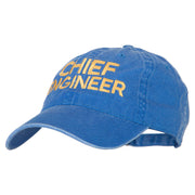 Chief Engineer Embroidered Unstructured Cotton Cap