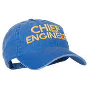 Chief Engineer Embroidered Unstructured Cotton Cap