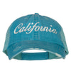 California Embroidered Low Profile Mesh Cap