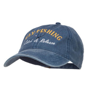 Catch Release Fly Fishing Embroidered Washed Cap