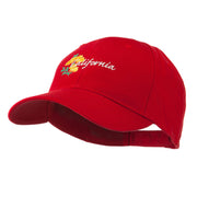 USA State Flower California Poppy Embroidery Cap