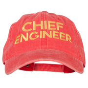 Chief Engineer Embroidered Unstructured Cotton Cap