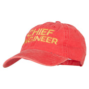 Chief Engineer Embroidered Unstructured Cotton Cap