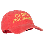 Chief Engineer Embroidered Unstructured Cotton Cap