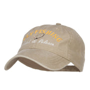 Catch Release Fly Fishing Embroidered Washed Cap