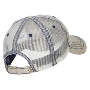 Camping Hair Don't Care with Fire Embroidered Cotton Mesh Cap