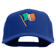 St. Patrick Day Flag Embroidered Solid Cotton Twill Pro Style Cap - Royal OSFM