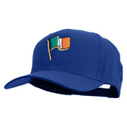 St. Patrick Day Flag Embroidered Solid Cotton Twill Pro Style Cap - Royal OSFM