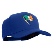 St. Patrick Day Flag Embroidered Solid Cotton Twill Pro Style Cap - Royal OSFM